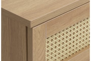 Cyndy Golvstående TV Bänk 120 cm med Förvaring i Ljust Trä - Beige - Möbler - TV- & Mediamöbler - TV bänk & mediabänk