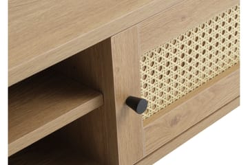 Cyndy Golvstående TV Bänk 120 cm med Förvaring i Ljust Trä - Beige - Möbler - TV- & Mediamöbler - TV bänk & mediabänk