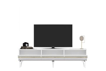 Defneia Tv-bänk 180 cm - Guld/Vit - M�öbler - TV- & Mediamöbler - TV bänk & mediabänk