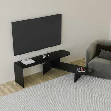Deliones Tv-bänk 130 cm - Svart - Möbler - TV- & Mediamöbler - TV bänk & mediabänk