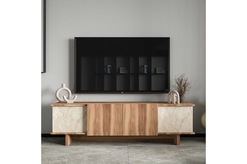 Diannare Tv-bänk 180 cm - Mediumfärgat trä - Möbler - TV- & Mediamöbler - TV bänk & mediabänk