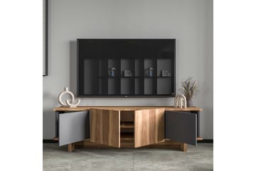 Diannare Tv-bänk 180 cm - Mediumfärgat trä/Antracit - Möbler - TV- & Mediamöbler - TV bänk & mediabänk