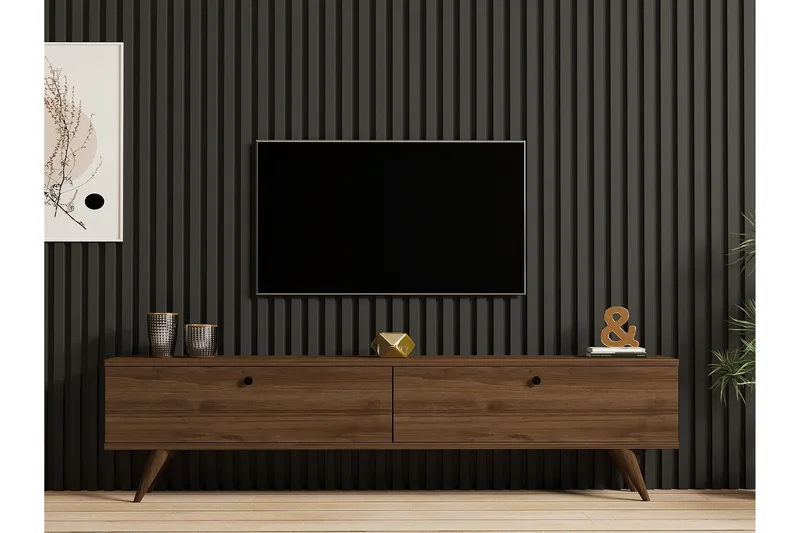 Djarhint Tv-bänk 160 cm - Valnöt - Möbler - TV- & Mediamöbler - TV bänk & mediabänk