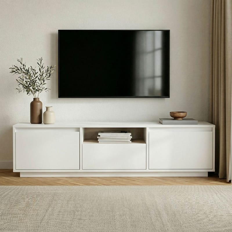 Domar Tv-bänk 160 cm - Naturligt vit - Möbler - TV- & Mediamöbler - TV bänk & mediabänk