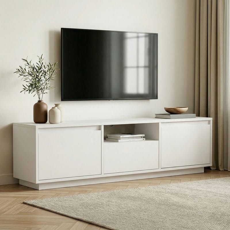 Domar Tv-bänk 160 cm - Naturligt vit - Möbler - TV- & Mediamöbler - TV bänk & mediabänk