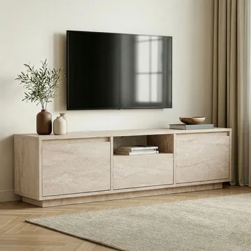 Domar Tv-bänk 160 cm - Travertin - Möbler - TV- & Mediamöbler - TV bänk & mediabänk