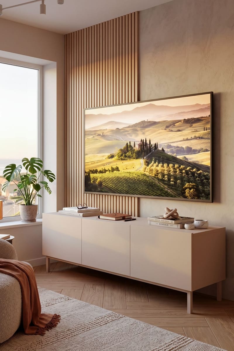 Dorel TV-bänk 150x47,3x36,8 cm - Sand - Möbler - TV- & Mediamöbler - TV bänk & mediabänk