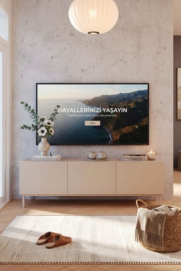 Dorel TV-bänk 150x47,3x36,8 cm - Sand - Möbler - TV- & Mediamöbler - TV bänk & mediabänk