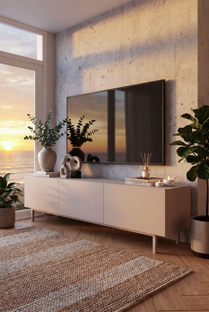 Dorel TV-bänk 180x47,3x36,8 cm - Sand - Möbler - TV- & Mediamöbler - TV bänk & mediabänk