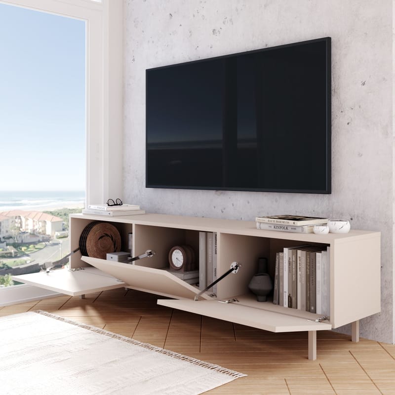 Dorel TV-bänk 180x47,3x36,8 cm - Sand - Möbler - TV- & Mediamöbler - TV bänk & mediabänk