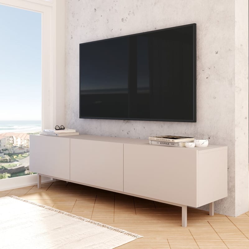 Dorel TV-bänk 180x47,3x36,8 cm - Sand - Möbler - TV- & Mediamöbler - TV bänk & mediabänk