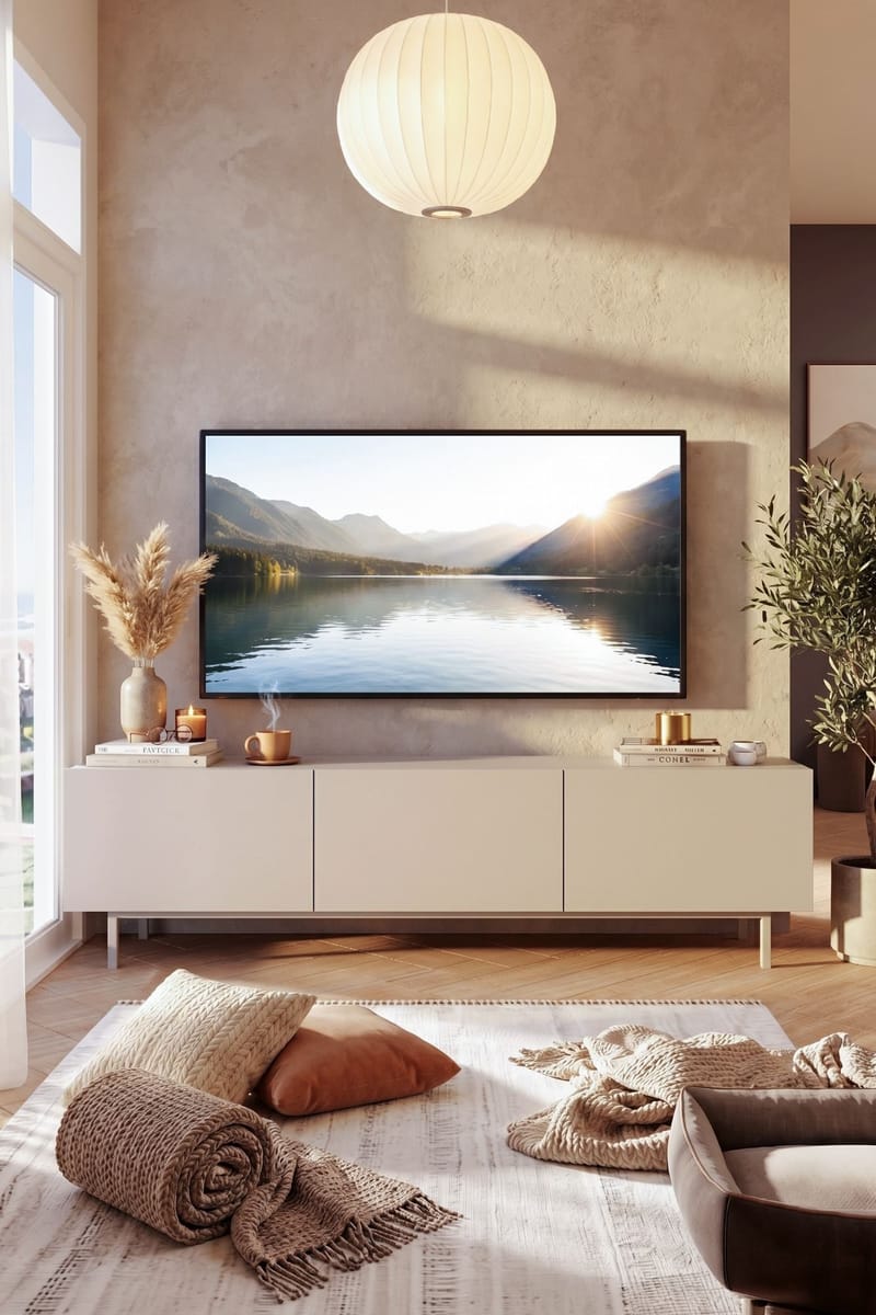 Dorel TV-bänk 180x47,3x36,8 cm - Sand - Möbler - TV- & Mediamöbler - TV bänk & mediabänk