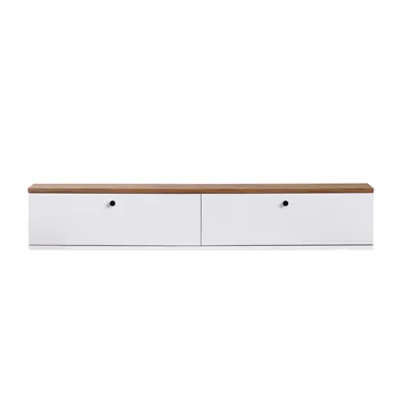 Dovren TV-bänk 140x25x25 cm - Atlantic Pine och vit - Möbler - TV- & Mediamöbler - TV-hylla