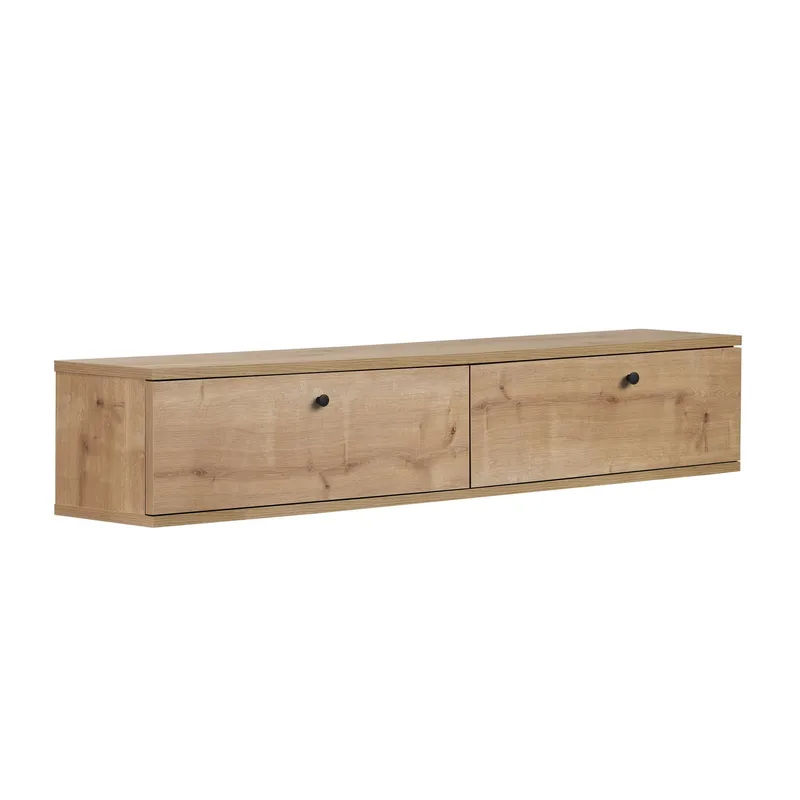 Dovren TV-bänk 140x25x25 cm - Sapphire Oak - Möbler - TV- & Mediamöbler - TV-hylla