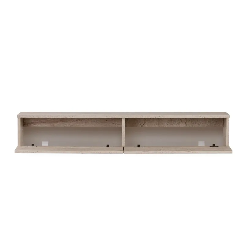 Dovren TV-bänk 140x25x25 cm - Travertin - Möbler - TV- & Mediamöbler - TV-hylla