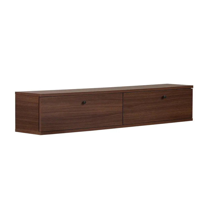 Dovren TV-bänk 140x25x25 cm - Valnöt - Möbler - TV- & Mediamöbler - TV-hylla