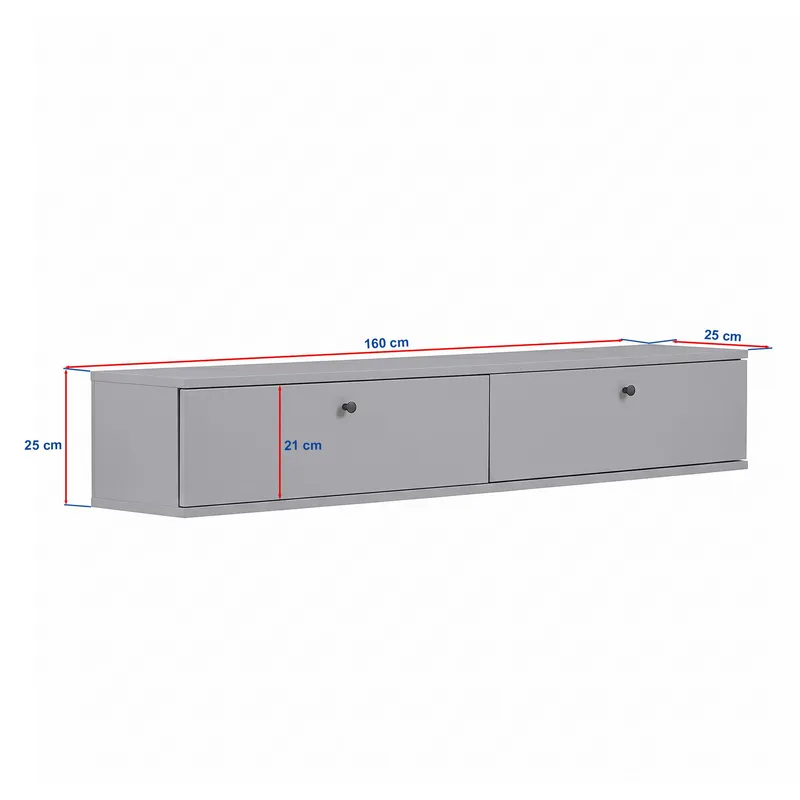 Dovren TV-bänk 160x25x25 cm - Atlantic Pine - Möbler - TV- & Mediamöbler - TV-hylla