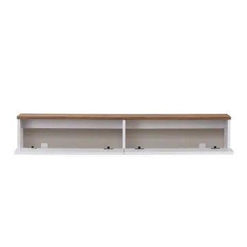 Dovren TV-bänk 160x25x25 cm - Atlantic Pine och vit - Möbler - TV- & Mediamöbler - TV-hylla