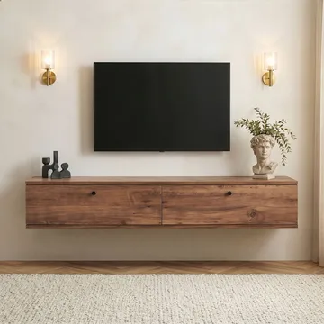 Dovren TV-bänk 160x25x25 cm - Atlantic Pine - Möbler - TV- & Mediamöbler - TV-hylla