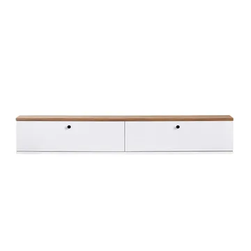 Dovren TV-bänk 160x25x25 cm - Atlantic Pine och vit - Möbler - TV- & Mediamöbler - TV-hylla