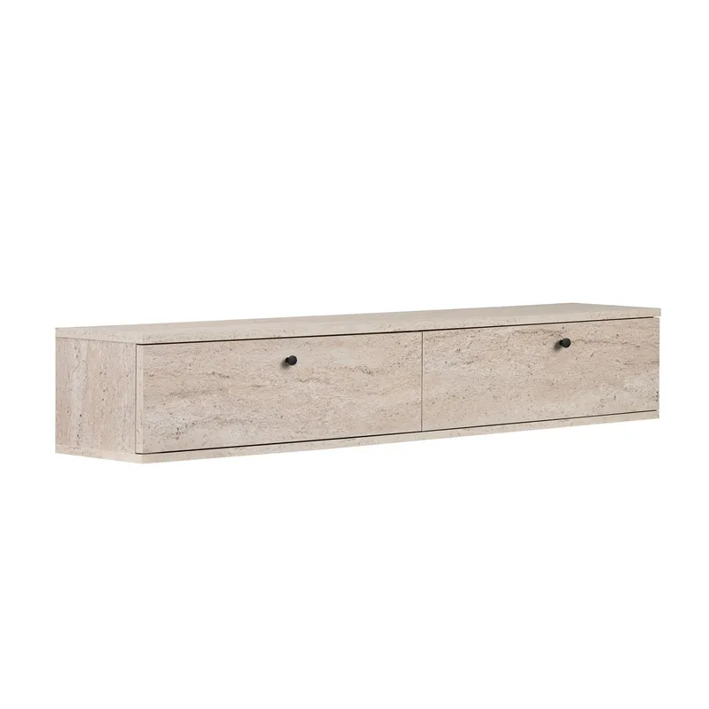 Dovren TV-bänk 160x25x25 cm - Travertin - Möbler - TV- & Mediamöbler - TV-hylla