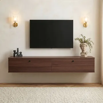 Dovren TV-bänk 160x25x25 cm - Valnöt - Möbler - TV- & Mediamöbler - TV-hylla