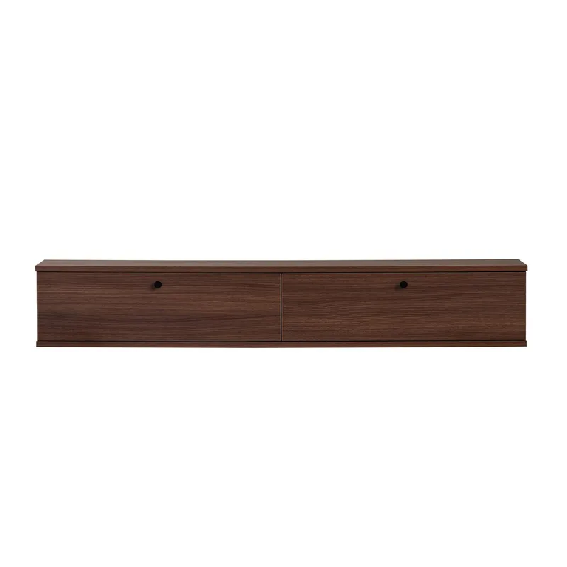 Dovren TV-bänk 160x25x25 cm - Valnöt - Möbler - TV- & Mediamöbler - TV-hylla