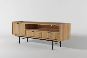 Dravo Tv-Bänk 150 cm - Naturlig hickory - Möbler - TV- & Mediamöbler - TV bänk & mediabänk