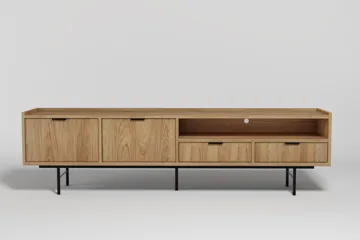Dravo Tv-Bänk 200 cm - Naturlig hickory - Möbler - TV- & Mediamöbler - TV bänk & mediabänk