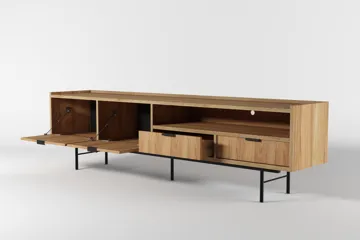 Dravo Tv-Bänk 200 cm - Naturlig hickory - Möbler - TV- & Mediamöbler - TV bänk & mediabänk