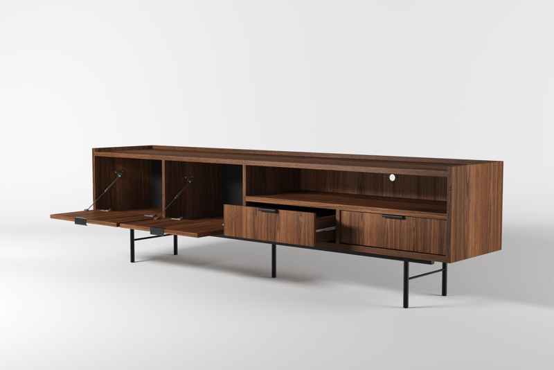 Dravo Tv-Bänk 200 cm - Warmia valnöt - Möbler - TV- & Mediamöbler - TV bänk & mediabänk