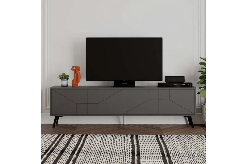 Dune Tv-bänk 180 cm - Antracit - Möbler - TV- & Mediamöbler - TV bänk & mediabänk
