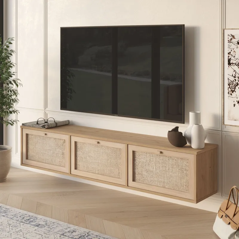 Dune TV-bänk 180x35,6x32 cm - Ek - Möbler - TV- & Mediamöbler - TV bänk & mediabänk