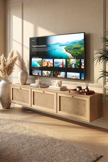 Dune TV-bänk 180x35,6x32 cm - Ek - Möbler - TV- & Mediamöbler - TV bänk & mediabänk