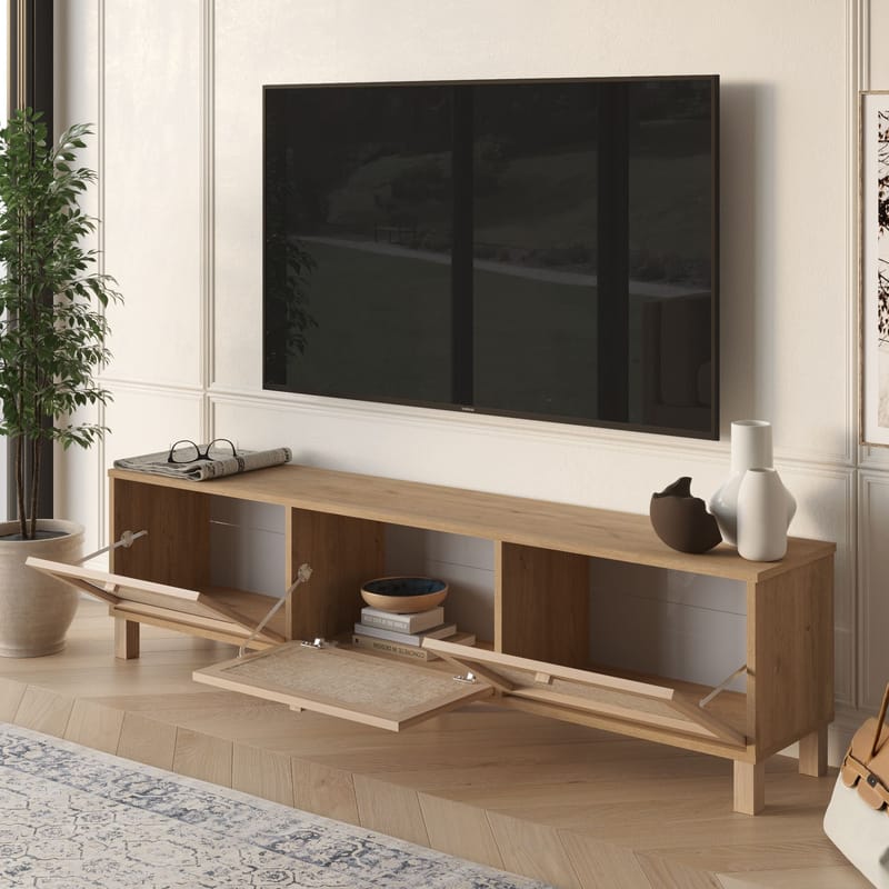 Dune TV-bänk 180x45,6x32 cm - Ek - Möbler - TV- & Mediamöbler - TV bänk & mediabänk