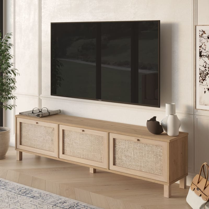 Dune TV-bänk 180x45,6x32 cm - Ek - Möbler - TV- & Mediamöbler - TV bänk & mediabänk