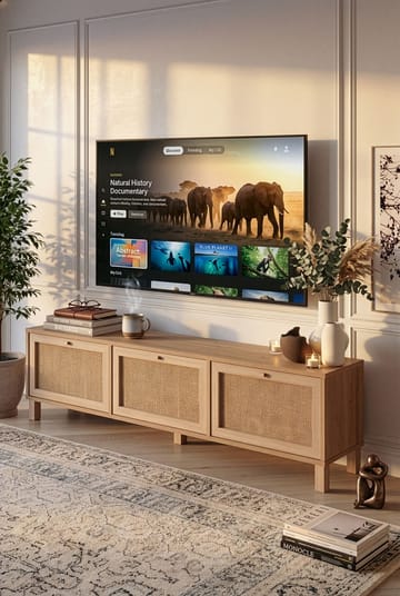 Dune TV-bänk 180x45,6x32 cm - Ek - Möbler - TV- & Mediamöbler - TV bänk & mediabänk