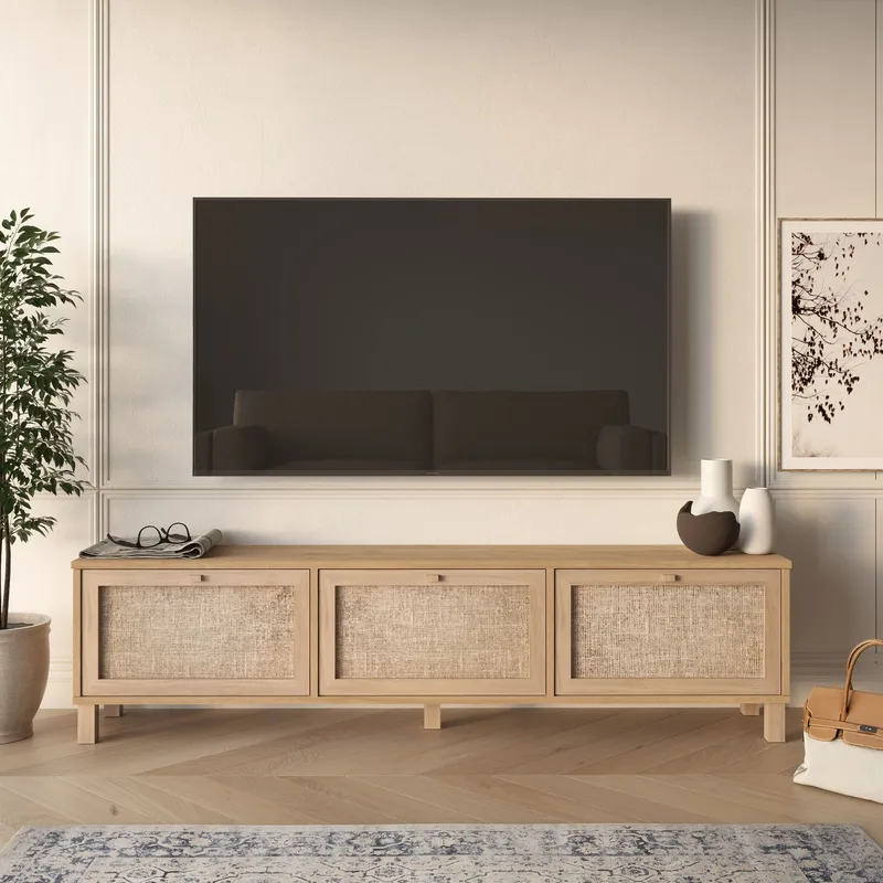 Dune TV-bänk 180x45,6x32 cm - Ek - Möbler - TV- & Mediamöbler - TV bänk & mediabänk