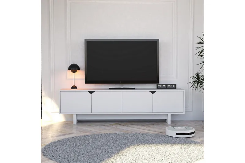 Edrion Tv-bänk 180 cm - Vit - Möbler - TV- & Mediamöbler - TV bänk & mediabänk