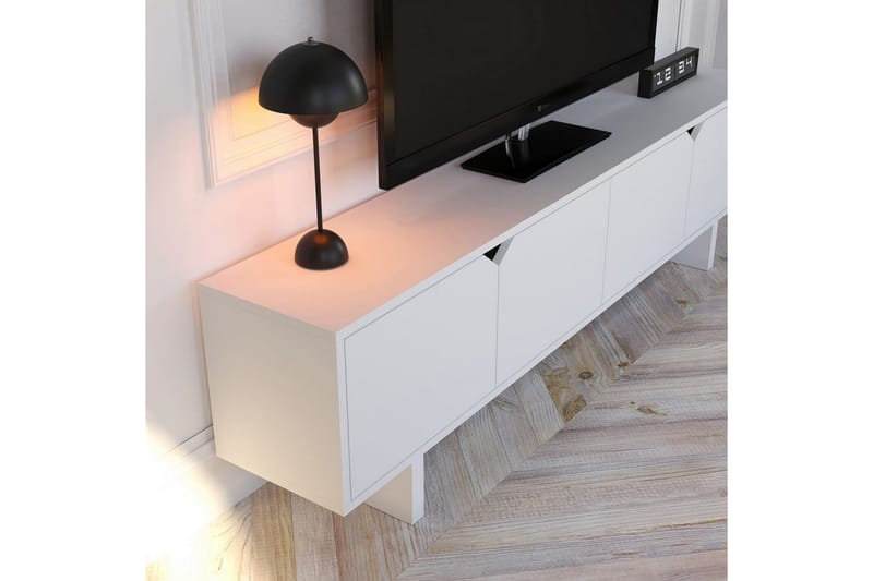 Edrion Tv-bänk 180 cm - Vit - Möbler - TV- & Mediamöbler - TV bänk & mediabänk
