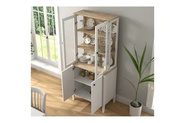 Elvan Bokhylla 83 cm - Natur/Vit - Förvaring - Hylla - Bokhylla