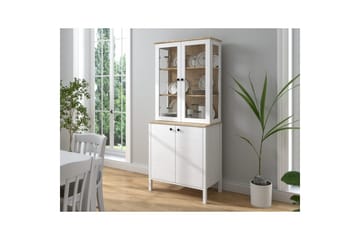 Elvan Bokhylla 83 cm - Natur/Vit - Förvaring - Hylla - Bokhylla