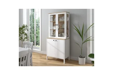 Elvan Bokhylla 83 cm - Natur/Vit - Förvaring - Hylla - Bokhylla