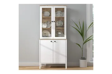 Elvan Bokhylla 83 cm - Natur/Vit - Förvaring - Hylla - Bokhylla