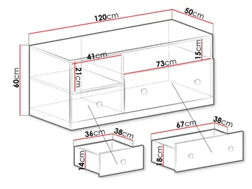 Elvaren Tv-Bänk 120 cm - Möbler - TV- & Mediamöbler - TV bänk & mediabänk
