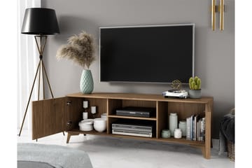Entsian Golvstående Tv Bänk 150 cm med Förvaring i Ek - Brun - Möbler - TV- & Mediamöbler - TV bänk & mediabänk