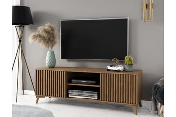 Entsian Golvstående Tv Bänk 150 cm med Förvaring i Ek - Brun - Möbler - TV- & Mediamöbler - TV bänk & mediabänk