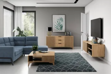 Entsian Tv-bänk 40x40 cm - Brun - Möbler - TV- & Mediamöbler - TV bänk & mediabänk