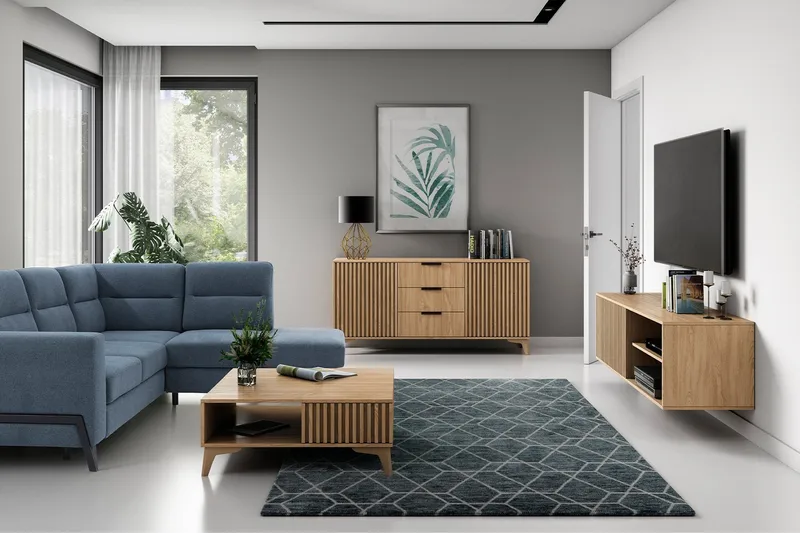 Entsian Tv-bänk 40x40 cm - Brun - Möbler - TV- & Mediamöbler - TV bänk & mediabänk