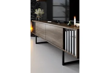 Erdem Tv-bänk 180 cm - Valnöt/Svart - Möbler - TV- & Mediamöbler - TV bänk & mediabänk